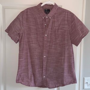 Public Opinion Shirt Sleeve Button-Up Shirt - XL